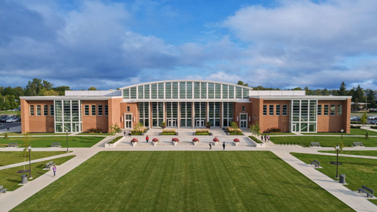 University of Findlay college of business exterior drone