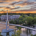 Dublin Ohio Link Bridge Architectural Drone Photography