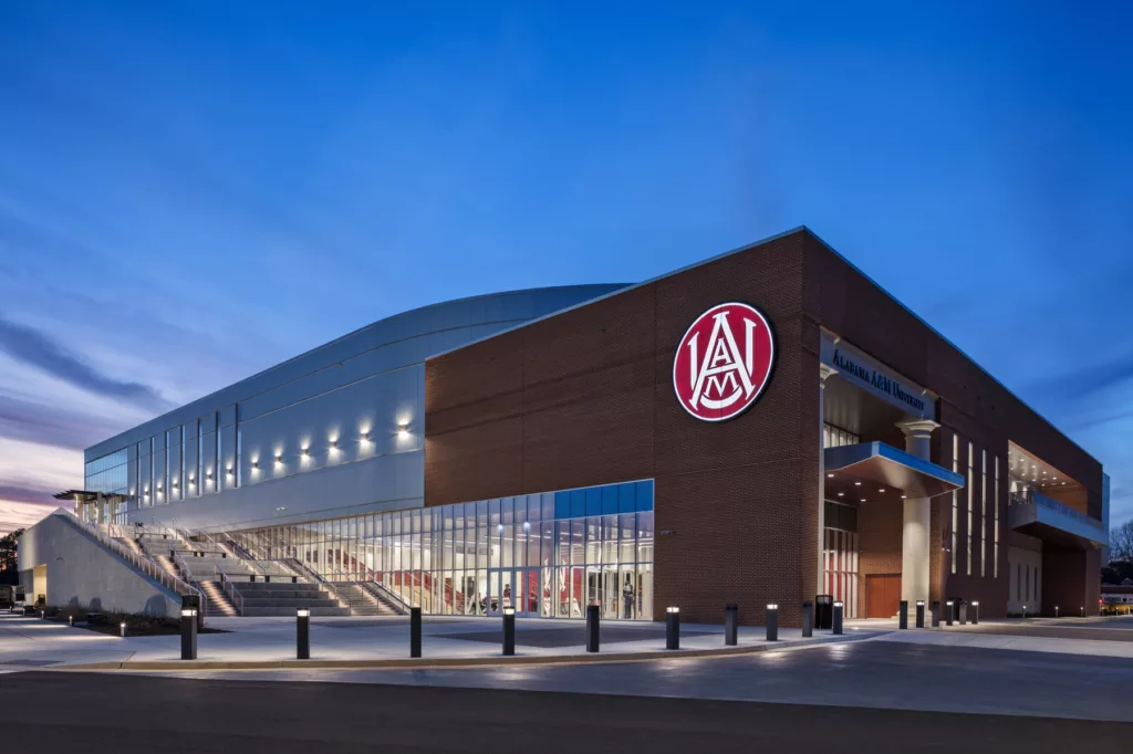 Alabama A&M Arena Exterior Architectural Photography