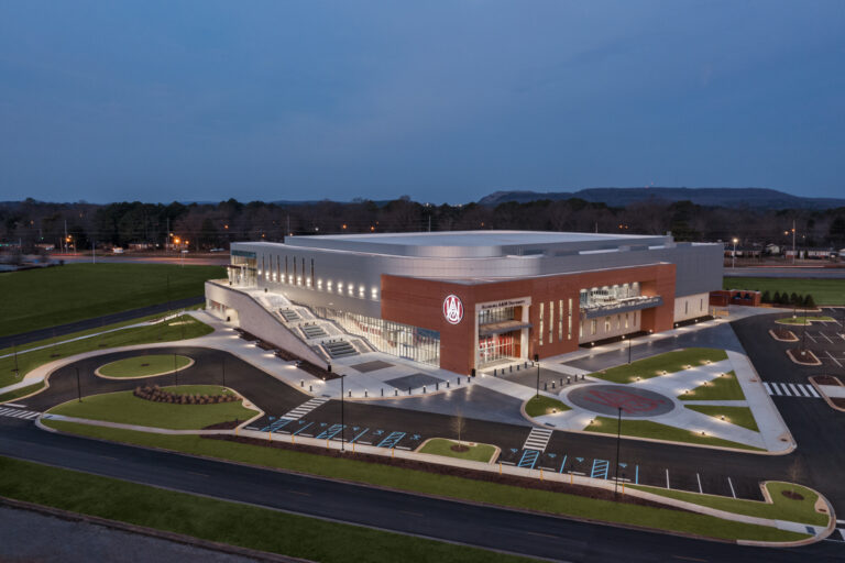 Alabama A&M Arena Exterior drone Photography
