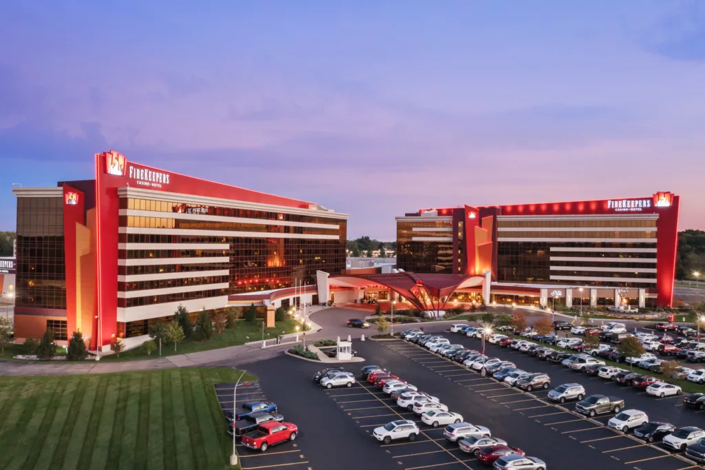 FireKeepers Casino drone Michigan Architectural Photography