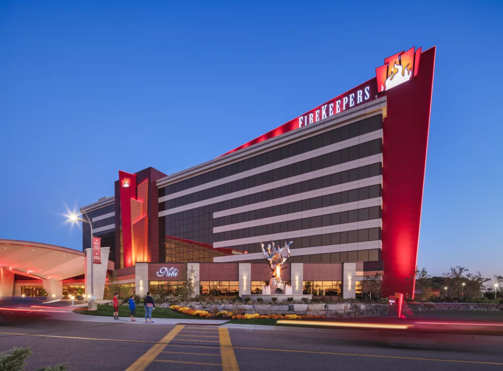 FireKeepers Casino exterior Michigan Architectural Photography