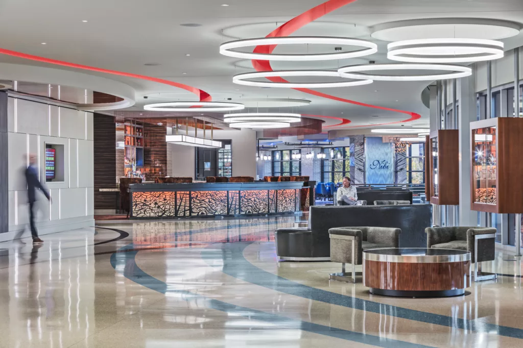 FireKeepers Casino lobby Michigan Architectural Photography