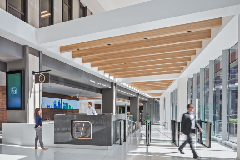 fifth Third Fountain Square Cincinnati The Entrance Desk Architectural Photography
